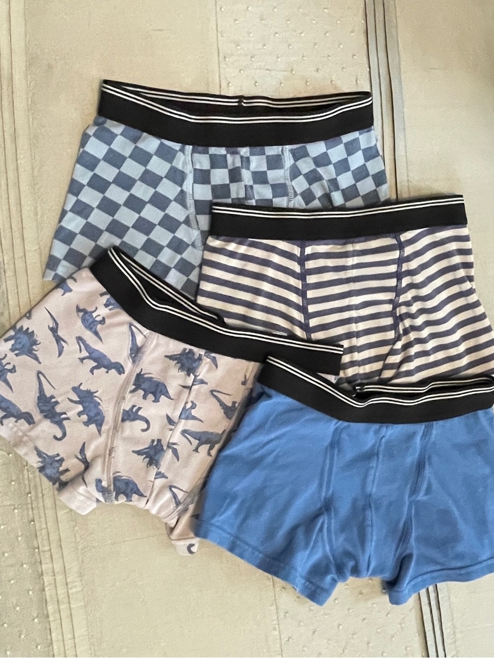 Tucker & Tate Boys Assorted Blue Patterned Boxer Brief 4-Pack size 5